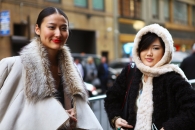 outside Calvin Klein show, NYC Fashion Week; Photo by Margaret Schnipper